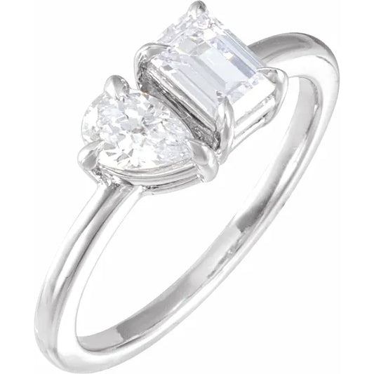 Toi Et Moi 1 Ct Lab Grown Diamond Ring