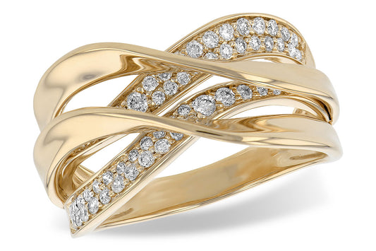 Criss Cross Fashion Diamond Ring